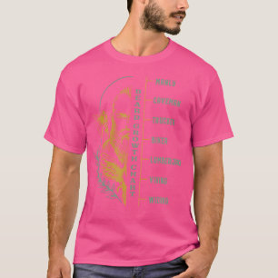 Camiseta Gráfico de Crescimento da Barba Medição de Comprim