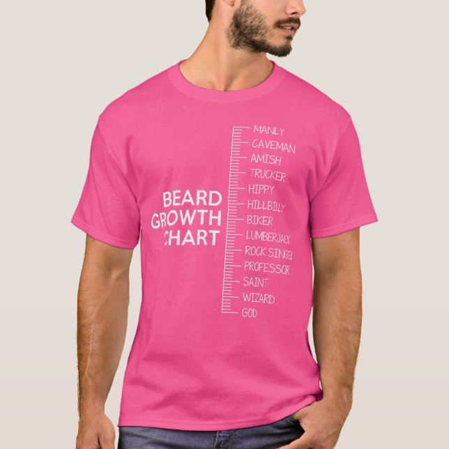 Camiseta Gráfico de Crescimento de Barba (Frente)