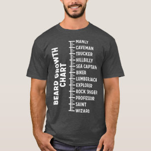 Camiseta Gráfico de crescimento de barba 7