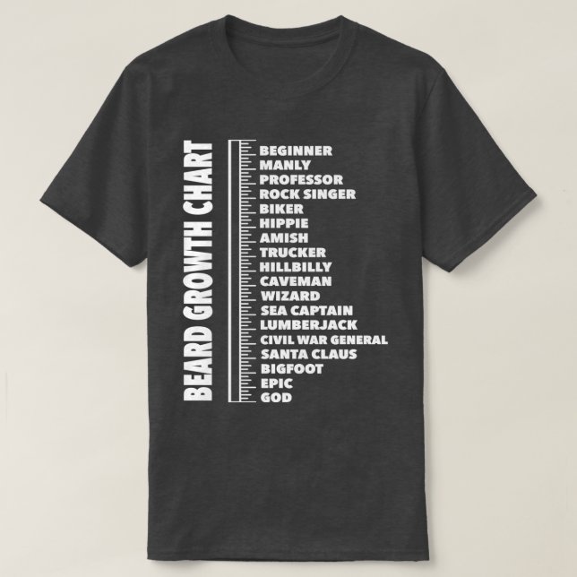 Camiseta Gráfico de Crescimento de Régua de Comprimento da  (Frente do Design)