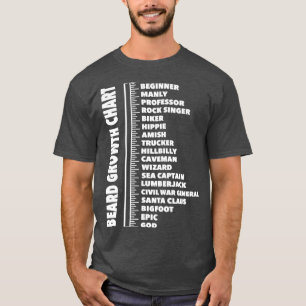 Camiseta Gráfico de Crescimento de Régua de Comprimento da 