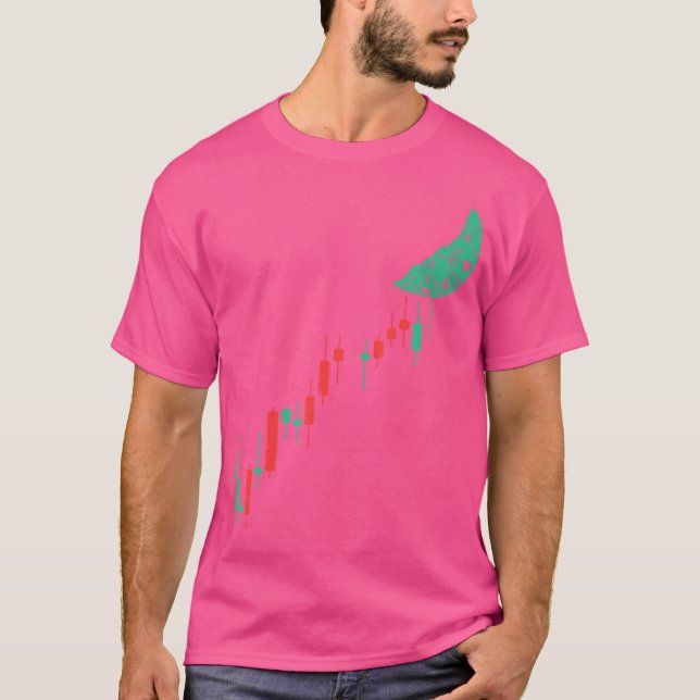 Camiseta Gráfico De Criptografia De Stocks Para A Placa De  (Frente)