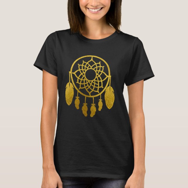 Camiseta Gráfico de designação de Design de Dream Catcher D (Frente)