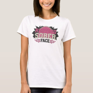 Camiseta Gráfico de designer único RESTING SOBER FACE