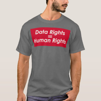 Camiseta Gráfico de Direitos de Dados Personalizados