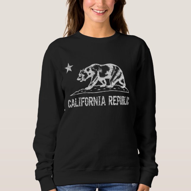 Camiseta Gráfico de Distúrbios do Urso Estadual da Califórn (Frente)
