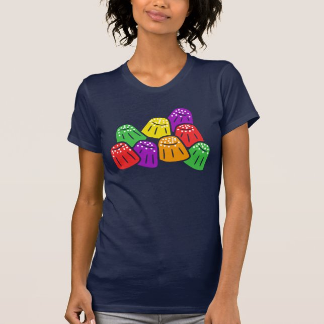 Camiseta Gráfico de doces doce e colorido (Frente)