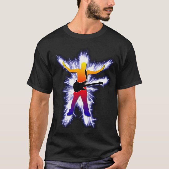 Camiseta Gráfico de electrificação do baixista (Frente)