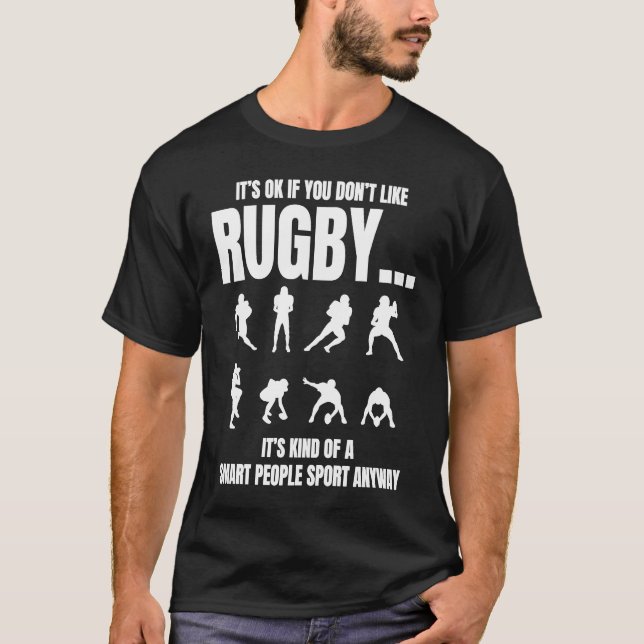 Camiseta Gráfico de Esportes do Jogador de Esporte do Rugby (Frente)