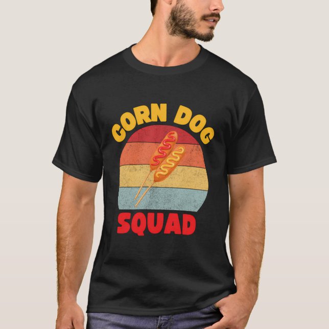 Camiseta Gráfico de Esquadrão de Cães de Milho (Frente)