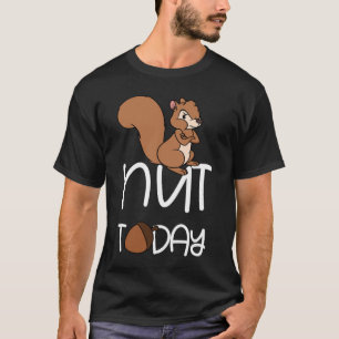Camiseta Gráfico de Esquilo Bravo Hoje
