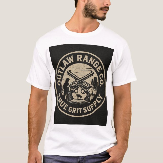 Camiseta Gráfico de estilo redondo ocidental (Frente)