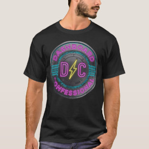 Camiseta Gráfico de Estilo Vintage com Logotipo do Dashboar