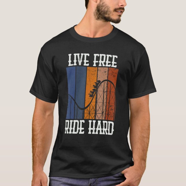 Camiseta Gráfico de Estoque de Tema do Rollercoaster do Dur (Frente)