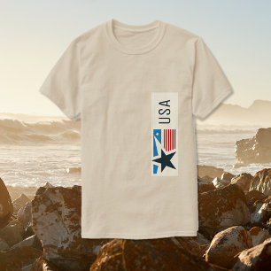 Camiseta Gráfico de Estrelas e Stripes dos EUA