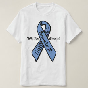 Camiseta Gráfico de Fita de Sensibilização PERSONALIZADA (a