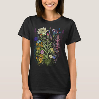 Camiseta Gráfico De Flores Para Mulheres Flores De Flor Sel