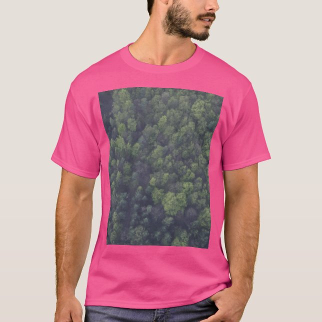 Camiseta Gráfico de Floresta Densa (Frente)