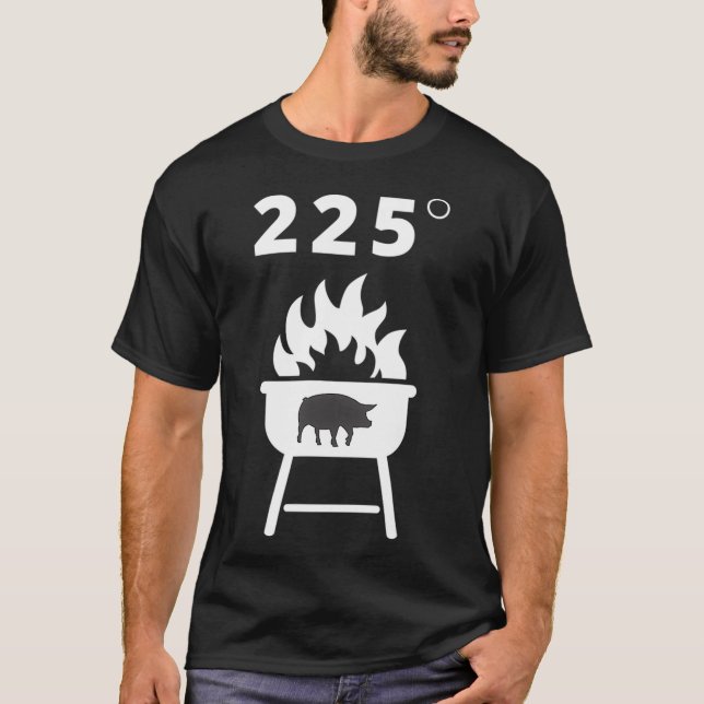 Camiseta Gráfico de Fumadores com CHURRASCO de Grill Master (Frente)