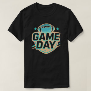 Camiseta Gráfico de Futebol do Dia do Jogo