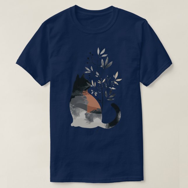 Camiseta Gráfico de Gatos Brancos Ilustração de Gatos Adorá (Frente do Design)