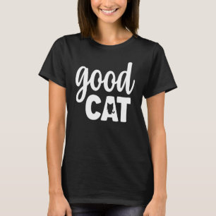 Camiseta Gráfico de Gatos de Bom Gato para Mulheres e Homen