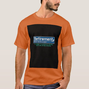 Camiseta Gráfico de Golfistas Encantado e Aposentado