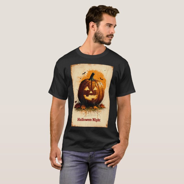 Camiseta Gráfico de Halloween - Estilo exclusivo dos anos 6 (Frente Completa)