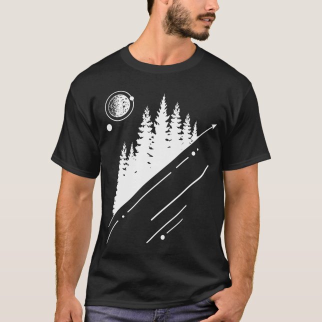 Camiseta Gráfico de Hipsteres da Floresta Geométrica Modern (Frente)