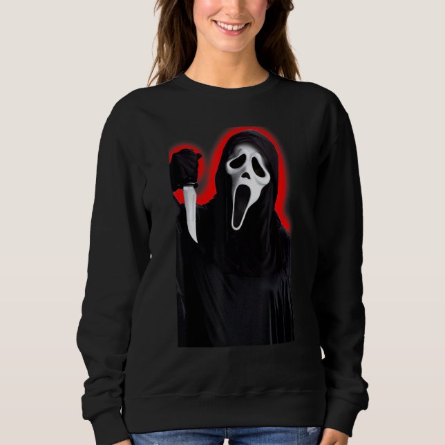 Camiseta Gráfico de Horror de Ghostface gritar (Frente)