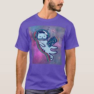 Camiseta Gráfico de Ilustração de Música com Astronautas le