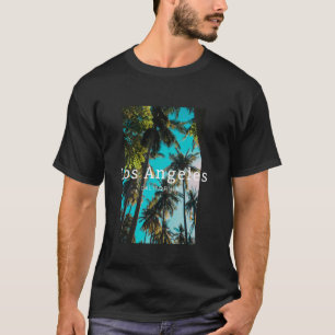 Camiseta Gráfico de Ilustração de Palmas da Califórnia em L
