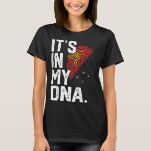 Camiseta gráfico de impressão digital da bandeira das raíze