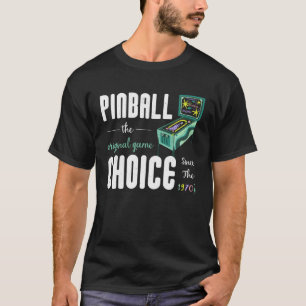 Camiseta Gráfico de Jogo de Arcade Divertido Retro Pinbal O