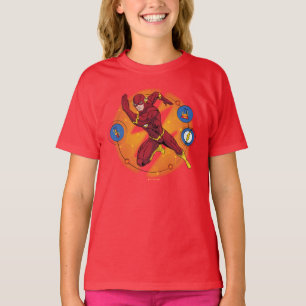 Camiseta Gráfico de Laboratório Flash de Cartoon em Execuçã