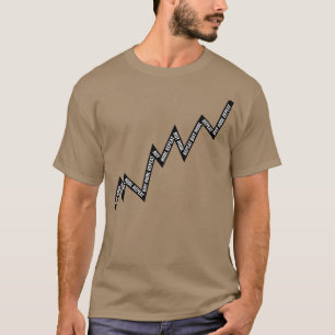 Camiseta Gráfico de Linha de Repetição do comprar Preto
