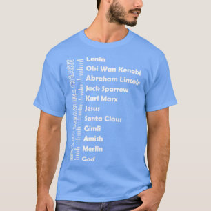 Camiseta Gráfico de medidas de barba