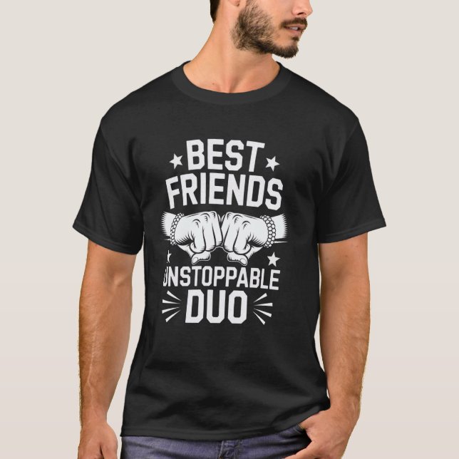 Camiseta Gráfico de Melhor Amigos Ideal (Frente)