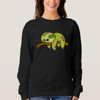 Camiseta Gráfico de Monstro Fofo de Preguiça Zumbi de Hallo