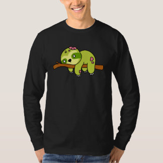 Camiseta Gráfico de Monstro Fofo de Preguiça Zumbi de Hallo