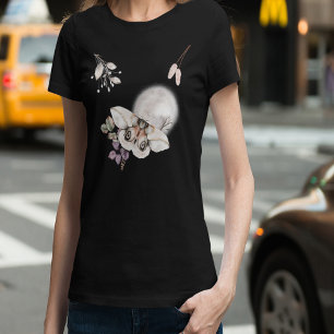 Camiseta Gráfico de Moth Ligada