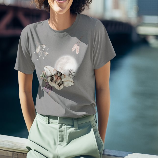 Camiseta Gráfico de Moth Ligada (Moonlit Moth Graphic Tri-Blend Shirt)