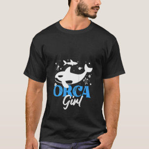 Camiseta Gráfico De Mulheres Orca Para Mulheres Raparigas M