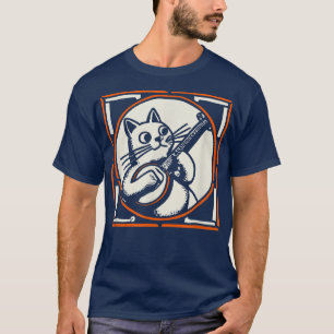 Camiseta Gráfico de Música e Arte do Jogador de Banjo Bobo