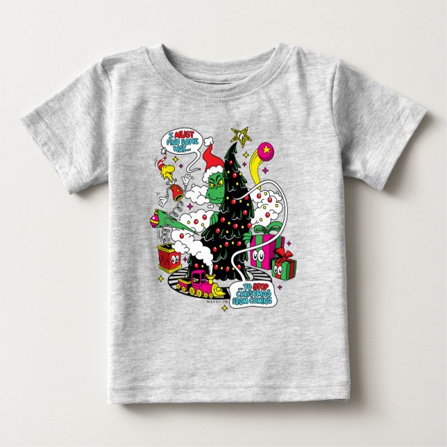 Camiseta Gráfico de Natal Colorido (Frente)