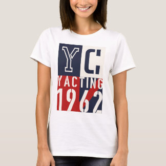 Camiseta Gráfico de navegação do século médio - Iate 1962
