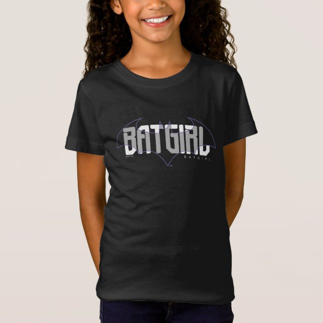 Camiseta Gráfico de nomes Hi-Tech da Batgirl (Frente)