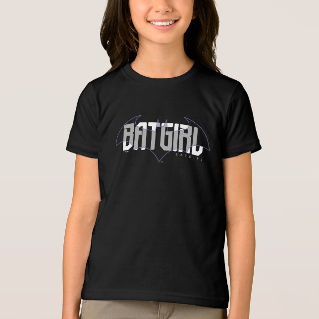Camiseta Gráfico de nomes Hi-Tech da Batgirl (Frente)