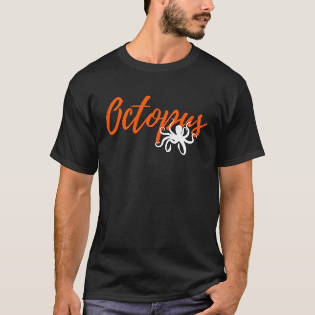 Camiseta Gráfico de Octopus Incrível (Frente)