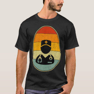 Camiseta Gráfico de Ovo de Páscoa Retro Engraçado Dia de Pá